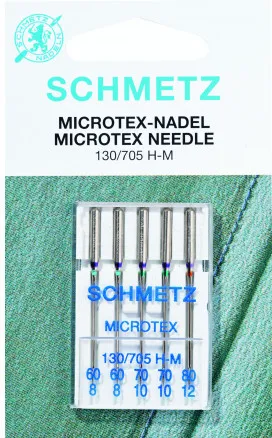 Schmetz Symaskinsnålar Microtex 130/705 H-M Str. 70 - 5 st